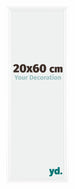 Bordeaux Plastic Photo Frame 20x60cm White High Gloss Front Size | Yourdecoration.com