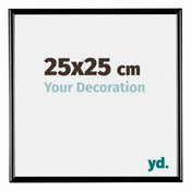 Bordeaux Plastic Photo Frame 25x25cm Black High Gloss Front Size | Yourdecoration.com