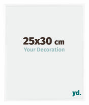 Bordeaux Plastic Photo Frame 25x30cm White High Gloss Front Size | Yourdecoration.com