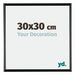 Bordeaux Plastic Photo Frame 30x30cm Black High Gloss Front Size | Yourdecoration.com