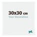 Bordeaux Plastic Photo Frame 30x30cm White High Gloss Front Size | Yourdecoration.com