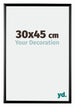 Bordeaux Plastic Photo Frame 30x45cm Black High Gloss Front Size | Yourdecoration.com