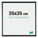 Bordeaux Plastic Photo Frame 35x35cm Black High Gloss Front Size | Yourdecoration.com