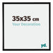 Bordeaux Plastic Photo Frame 35x35cm Black Matt Front Size | Yourdecoration.com