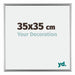 Bordeaux Plastic Photo Frame 35x35cm Silver Front Size | Yourdecoration.com