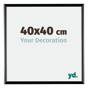 Bordeaux Plastic Photo Frame 40x40cm Black High Gloss Front Size | Yourdecoration.com