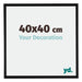 Bordeaux Plastic Photo Frame 40x40cm Black Matt Front Size | Yourdecoration.com