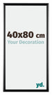 Bordeaux Plastic Photo Frame 40x80cm Black High Gloss Front Size | Yourdecoration.com