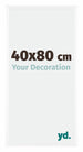 Bordeaux Plastic Photo Frame 40x80cm White High Gloss Front Size | Yourdecoration.com