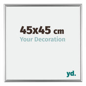 Bordeaux Plastic Photo Frame 45x45cm Silver Front Size | Yourdecoration.com