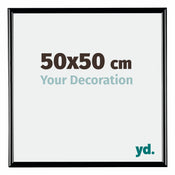 Bordeaux Plastic Photo Frame 50x50cm Black High Gloss Front Size | Yourdecoration.com