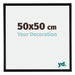 Bordeaux Plastic Photo Frame 50x50cm Black Matt Front Size | Yourdecoration.com