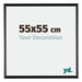 Bordeaux Plastic Photo Frame 55x55cm Black High Gloss Front Size | Yourdecoration.com