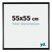 Bordeaux Plastic Photo Frame 55x55cm Black High Gloss Front Size | Yourdecoration.com