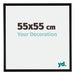 Bordeaux Plastic Photo Frame 55x55cm Black Matt Front Size | Yourdecoration.com