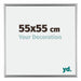 Bordeaux Plastic Photo Frame 55x55cm Silver Front Size | Yourdecoration.com