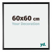 Bordeaux Plastic Photo Frame 60x60cm Black High Gloss Front Size | Yourdecoration.com