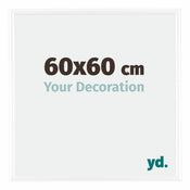 Bordeaux Plastic Photo Frame 60x60cm White High Gloss Front Size | Yourdecoration.com