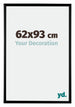 Bordeaux Plastic Photo Frame 62x93cm Black Matt Front Size | Yourdecoration.com