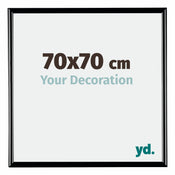 Bordeaux Plastic Photo Frame 70x70cm Black High Gloss Front Size | Yourdecoration.com