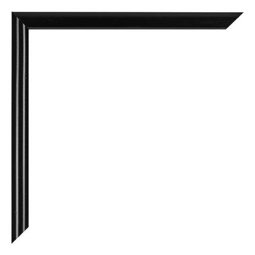 Bordeaux Plastic Photo Frame Black High Gloss Detail Corner | Yourdecoration.com