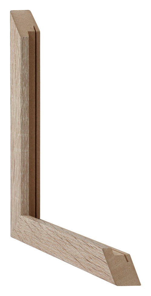 Catania MDF Photo Frame 20x20cm Oak Detail Intersection | Yourdecoration.com