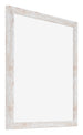 Catania MDF Photo Frame 20x20cm White Wash Front Oblique | Yourdecoration.com