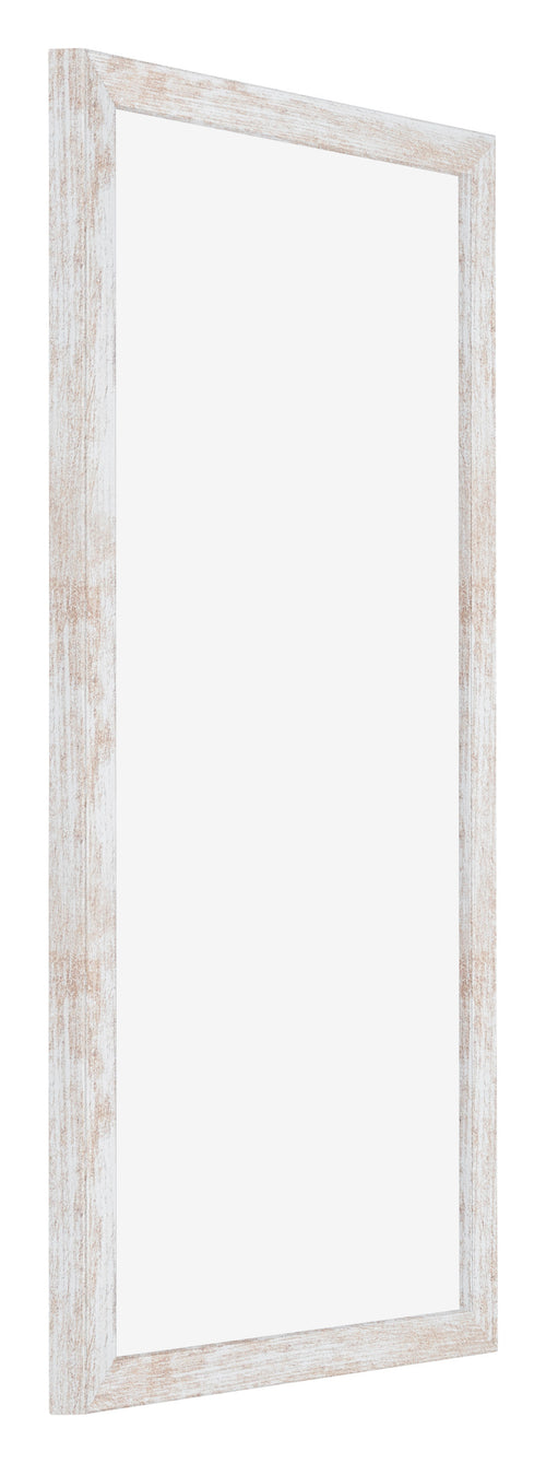 Catania MDF Photo Frame 20x40cm White Wash Front Oblique | Yourdecoration.com