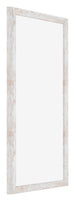 Catania MDF Photo Frame 20x40cm White Wash Front Oblique | Yourdecoration.com