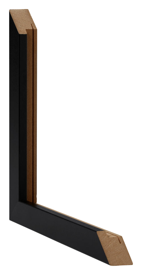 Catania MDF Photo Frame 24x30cm Black Detail Intersection | Yourdecoration.com