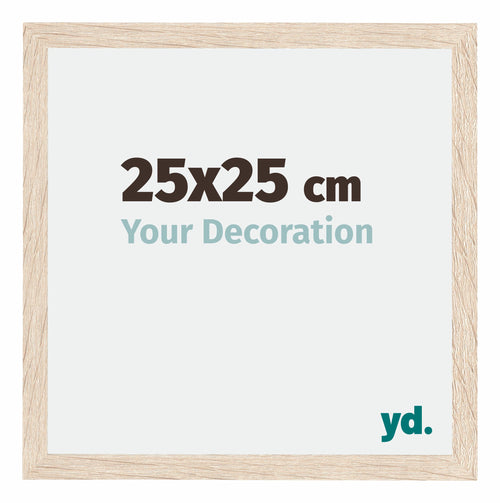 Catania MDF Photo Frame 25x25cm Oak Size | Yourdecoration.com