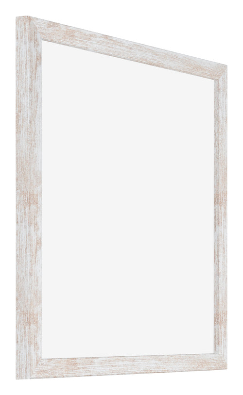 Catania MDF Photo Frame 25x25cm White Wash Front Oblique | Yourdecoration.com