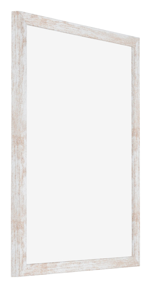 Catania MDF Photo Frame 25x30cm White Wash Front Oblique | Yourdecoration.com