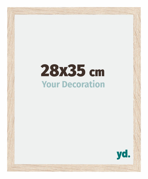 Catania MDF Photo Frame 28x35cm Oak Size | Yourdecoration.com