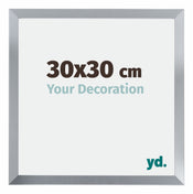 Catania MDF Photo Frame 30x30cm Silver Size | Yourdecoration.com