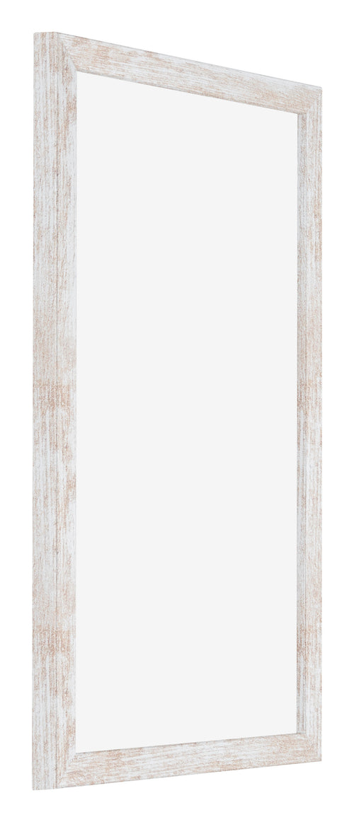 Catania MDF Photo Frame 30x50cm White Wash Front Oblique | Yourdecoration.com