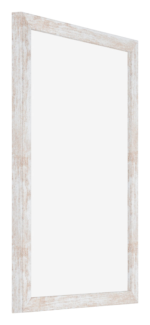 Catania MDF Photo Frame 32x45cm White Wash Front Oblique | Yourdecoration.com