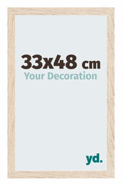Catania MDF Photo Frame 33x48cm Oak Front Size | Yourdecoration.com