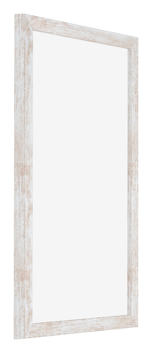 Catania MDF Photo Frame 33x48cm White Wash Front Oblique | Yourdecoration.com