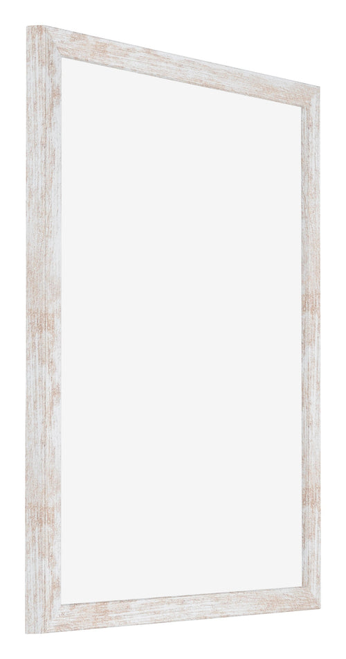 Catania MDF Photo Frame 35x45cm White Wash Front Oblique | Yourdecoration.com