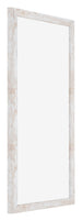 Catania MDF Photo Frame 40x80cm White Wash Front Oblique | Yourdecoration.com