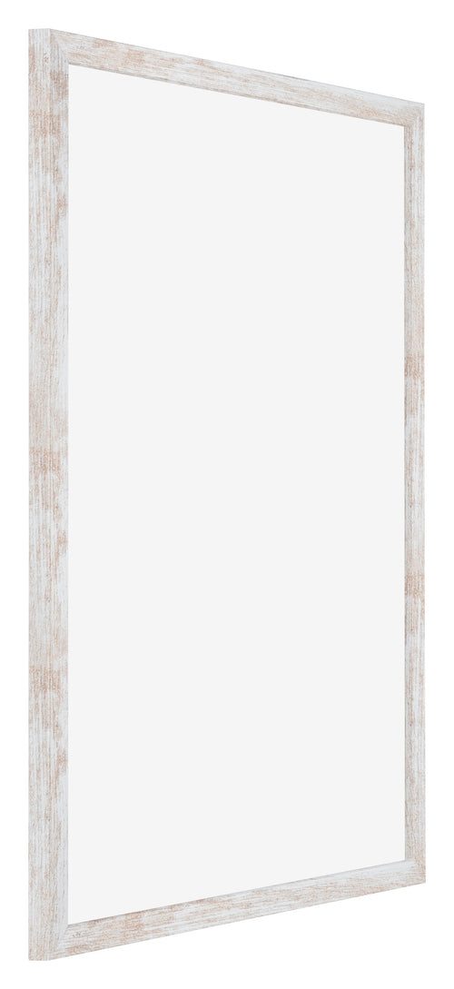 Catania MDF Photo Frame 48x68cm White Wash Front Oblique | Yourdecoration.com