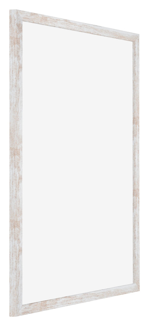 Catania MDF Photo Frame 59 4x84cm A1 White Wash Front Oblique | Yourdecoration.com