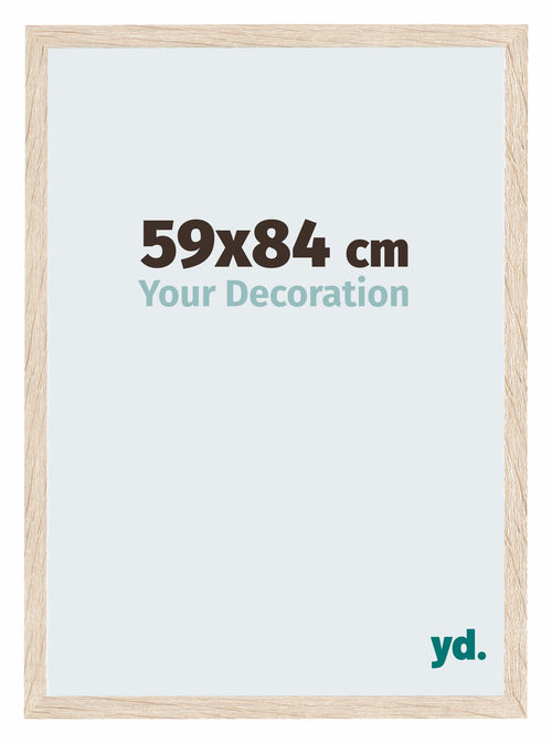 Catania MDF Photo Frame 59x84cm Oak Front Size | Yourdecoration.com