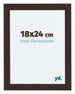 Como MDF Photo Frame 18x24cm Oak Dark Front Size | Yourdecoration.com