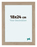 Como MDF Photo Frame 18x24cm Oak Light Front Size | Yourdecoration.com