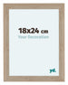 Como MDF Photo Frame 18x24cm Oak Light Front Size | Yourdecoration.com