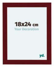 Como MDF Photo Frame 18x24cm Wine Red Swept Front Size | Yourdecoration.com