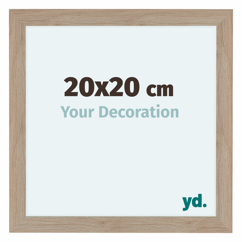 Como MDF Photo Frame 20x20cm Oak Light Front Size | Yourdecoration.com