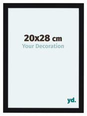 Como MDF Photo Frame 20x28cm Black High Gloss Front Size | Yourdecoration.com